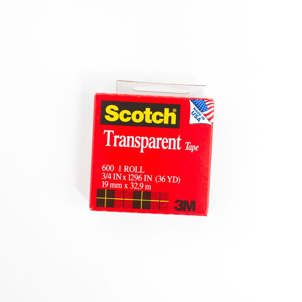 3M, Transparent, Tape, 3/4" x 36 Yard